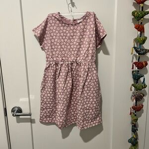 Hanna Andersson Dolman Sleeve Pocket Dress Cosmic Purple, Sz 8, NWT